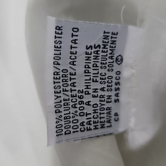 B Bennett White Lined Hidden Buttons Vest - Picture 12 of 12